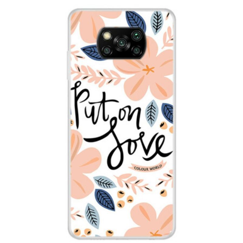 Capa De Celular Para Poco X3 / X3 Pro / X3 NFC Coloque Amor