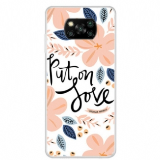 Capa De Celular Para Poco X3 / X3 Pro / X3 NFC Coloque Amor