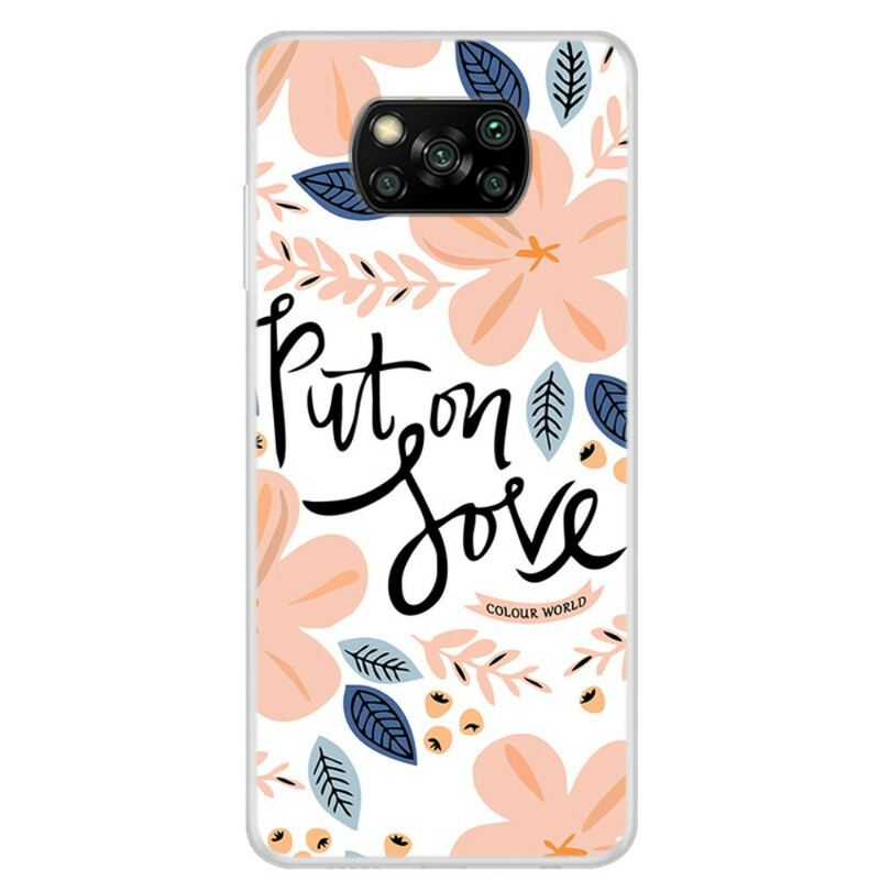 Capa De Celular Para Poco X3 / X3 Pro / X3 NFC Coloque Amor