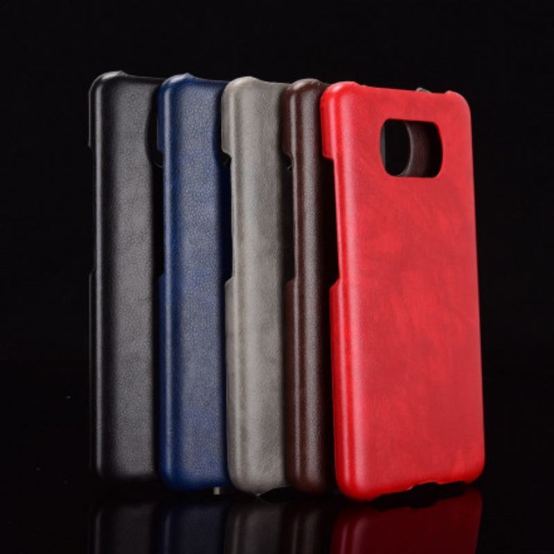 Capa De Celular Para Poco X3 / X3 Pro / X3 NFC Efeito Couro De Desempenho Lichia