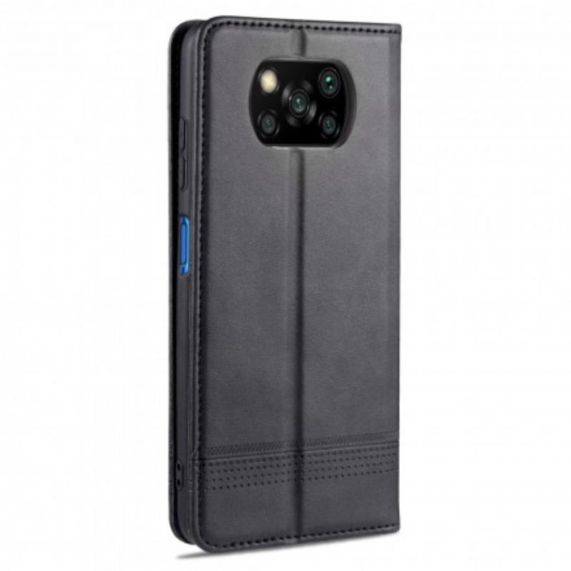 Capa De Celular Para Poco X3 / X3 Pro / X3 NFC Flip Estilo De Couro Azns