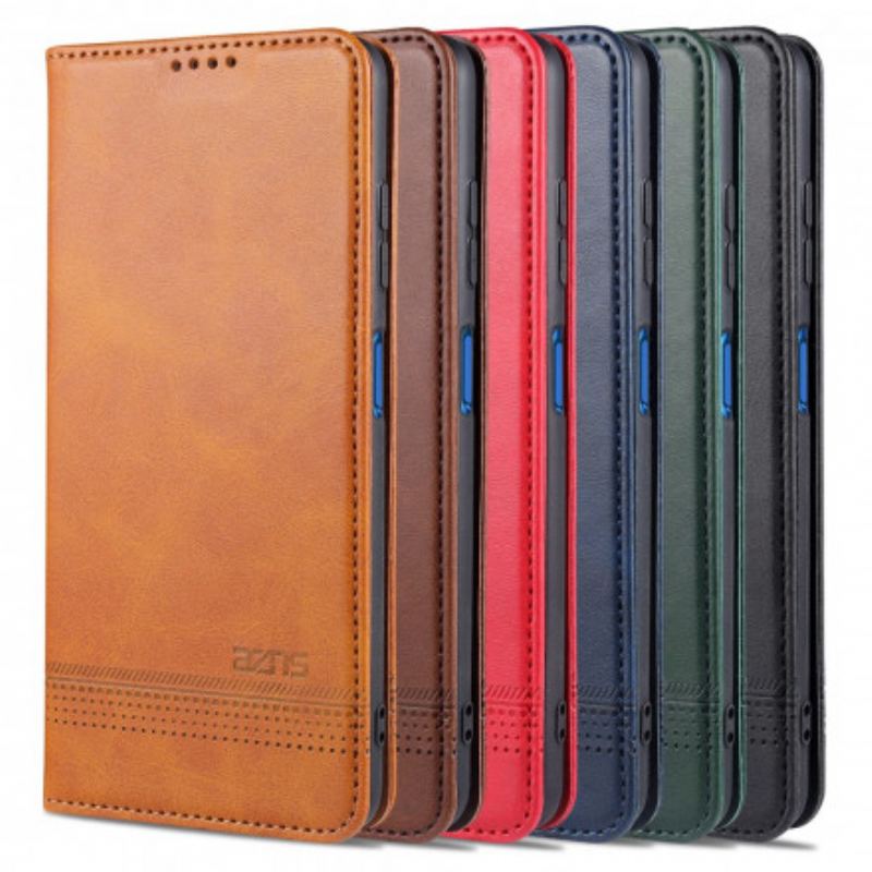 Capa De Celular Para Poco X3 / X3 Pro / X3 NFC Flip Estilo De Couro Azns