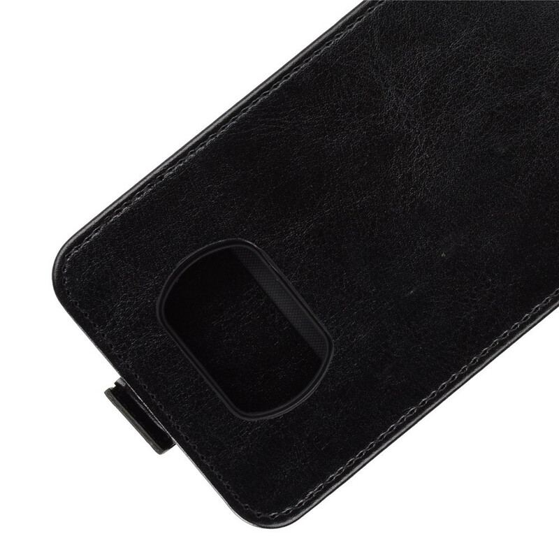 Capa De Couro Para Poco X3 / X3 Pro / X3 NFC Flip Aba Vertical Efeito Couro