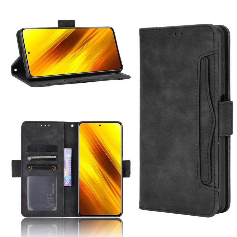 Capa De Couro Para Poco X3 / X3 Pro / X3 NFC Multi-card Premier Class