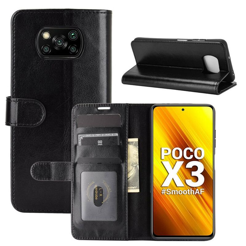 Capa De Couro Para Poco X3 / X3 Pro / X3 NFC Couro Ultra Sintético