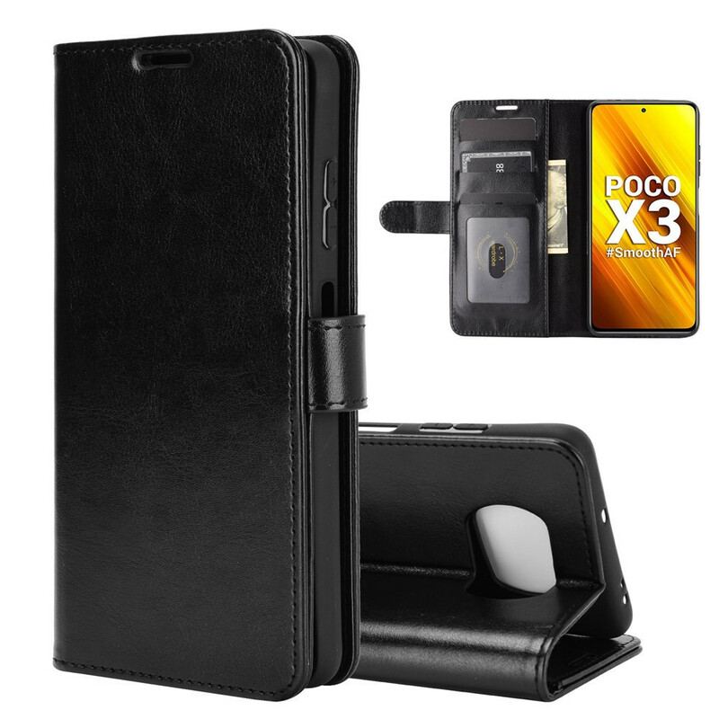 Capa De Couro Para Poco X3 / X3 Pro / X3 NFC Couro Ultra Sintético