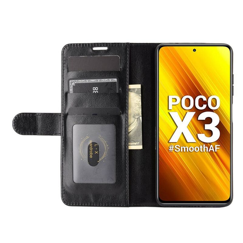 Capa De Couro Para Poco X3 / X3 Pro / X3 NFC Couro Ultra Sintético