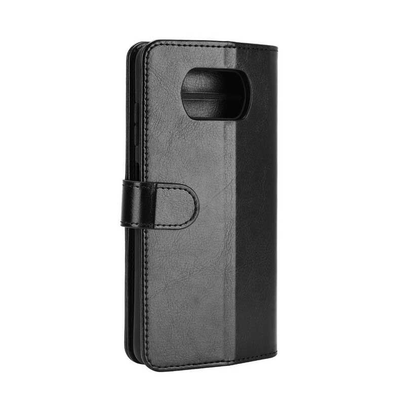 Capa De Couro Para Poco X3 / X3 Pro / X3 NFC Couro Ultra Sintético