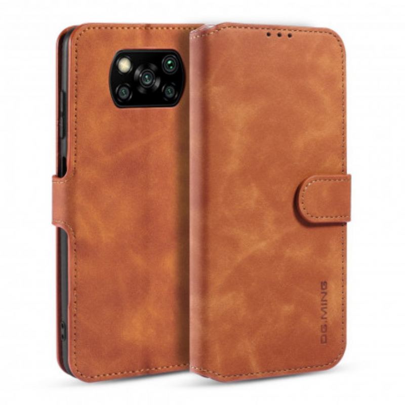 Capa Flip Para Poco X3 / X3 Pro / X3 NFC Dg.ming Retro