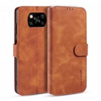 Capa Flip Para Poco X3 / X3 Pro / X3 NFC Dg.ming Retro