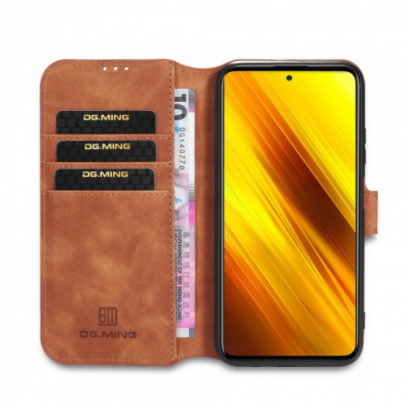 Capa Flip Para Poco X3 / X3 Pro / X3 NFC Dg.ming Retro