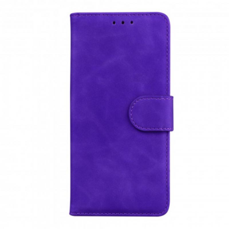 Capa Flip Para Poco X3 / X3 Pro / X3 NFC Efeito Couro Monocromático