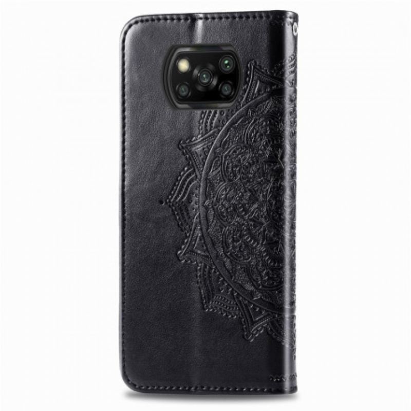 Capa Flip Para Poco X3 / X3 Pro / X3 NFC Mandala Idade Média