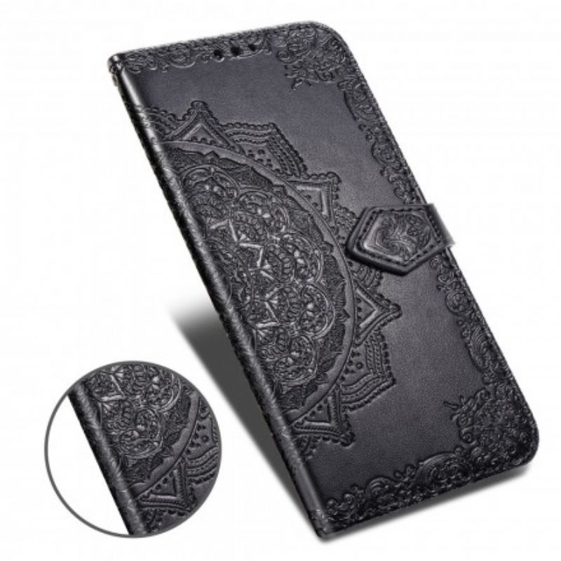 Capa Flip Para Poco X3 / X3 Pro / X3 NFC Mandala Idade Média