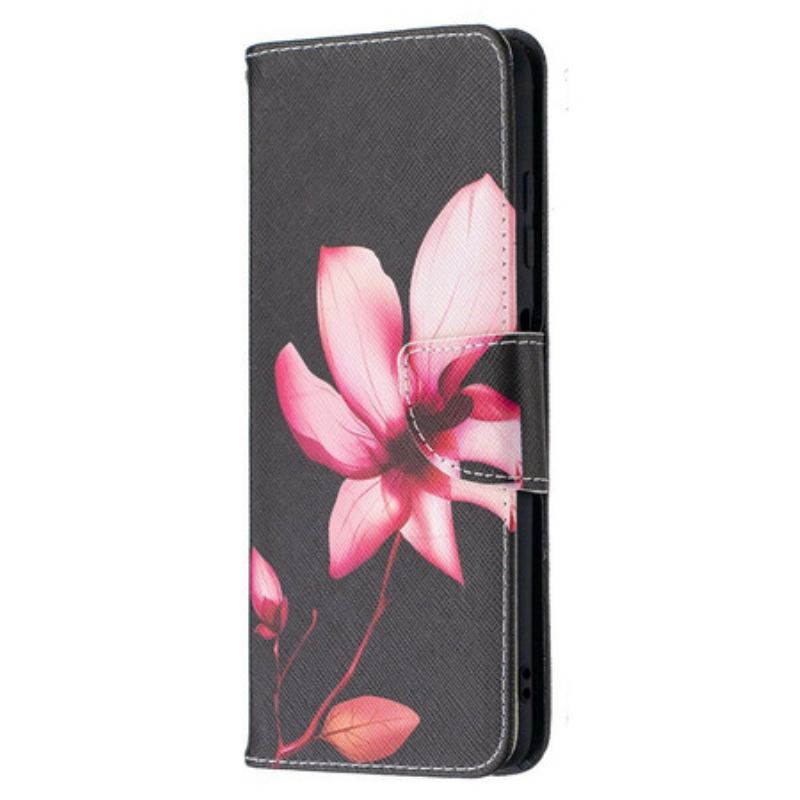 Capa Folio Para Poco X3 / X3 Pro / X3 NFC Flor Rosa