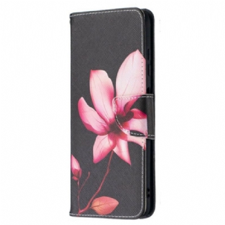 Capa Folio Para Poco X3 / X3 Pro / X3 NFC Flor Rosa