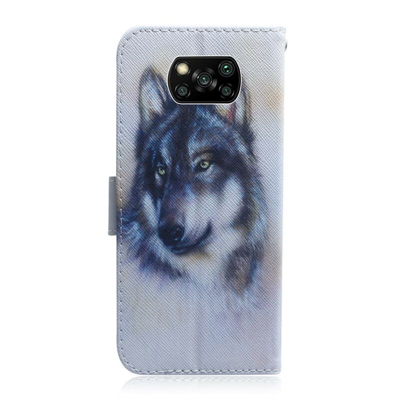 Capa Folio Para Poco X3 / X3 Pro / X3 NFC Olhar Canino