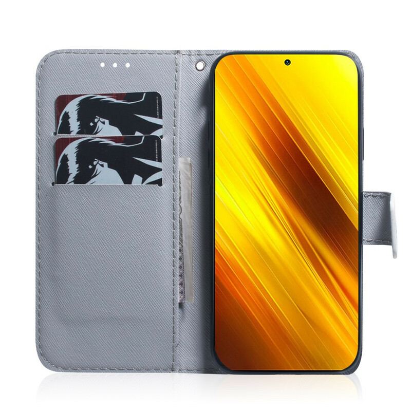 Capa Folio Para Poco X3 / X3 Pro / X3 NFC Olhar Canino