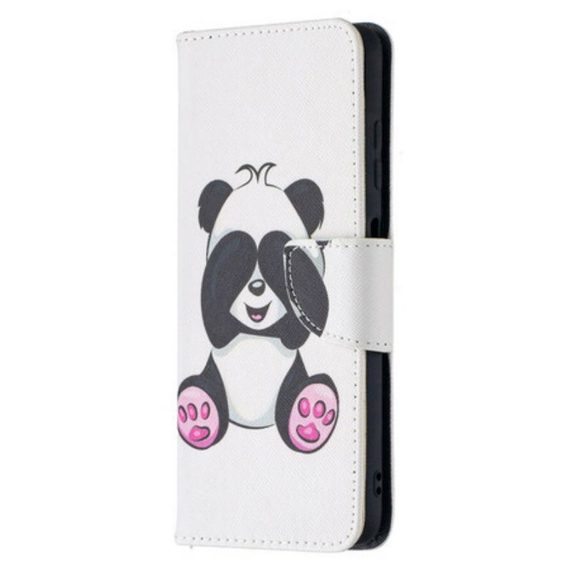 Capa Folio Para Poco X3 / X3 Pro / X3 NFC Panda Divertido