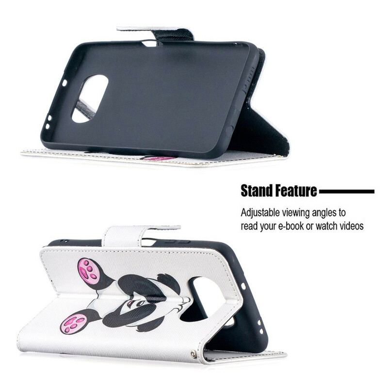 Capa Folio Para Poco X3 / X3 Pro / X3 NFC Panda Divertido