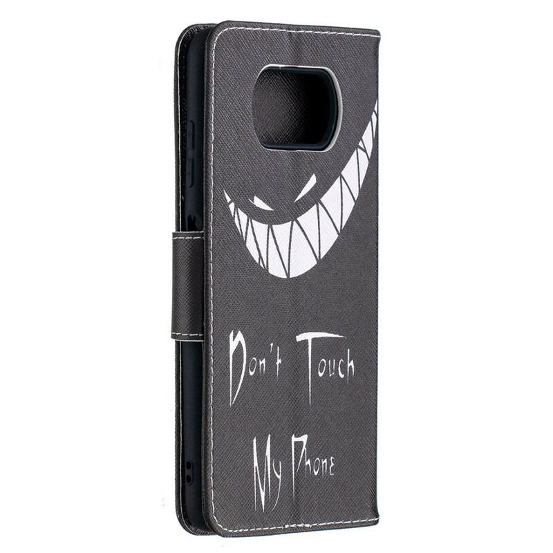 Capa Folio Para Poco X3 / X3 Pro / X3 NFC Telefone Do Diabo