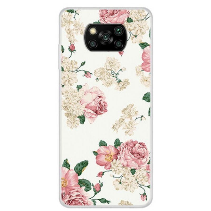 Capa Para Poco X3 / X3 Pro / X3 NFC Flores Da Liberdade