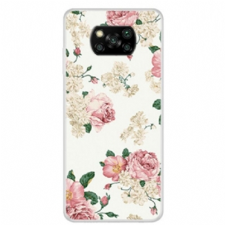 Capa Para Poco X3 / X3 Pro / X3 NFC Flores Da Liberdade