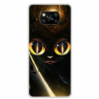 Capa Para Poco X3 / X3 Pro / X3 NFC Gato Da Galáxia