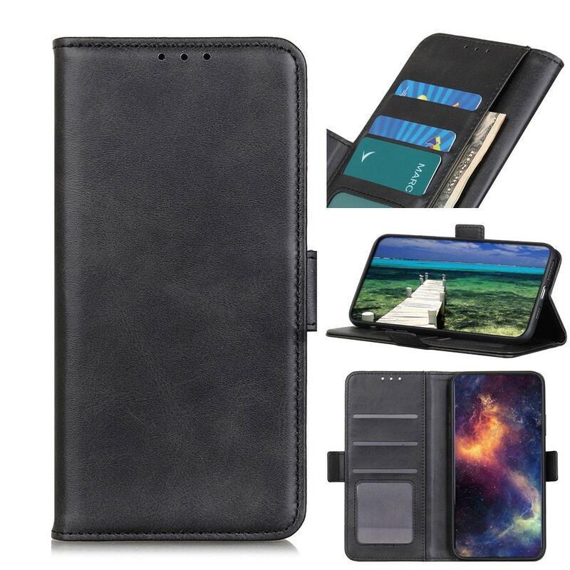 Capa De Couro Para Asus Zenfone 8 Flip Flip Flap Duplo