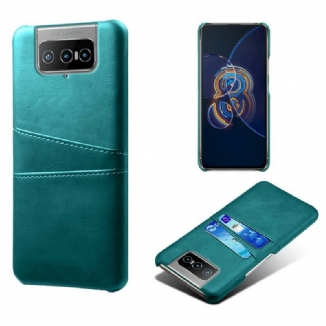 Capa Para Asus Zenfone 8 Flip De Couro Titular Do Cartão Ksq