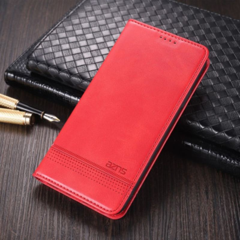 Capa De Celular Para Vivo X60 Pro Flip Estilo De Couro Azns