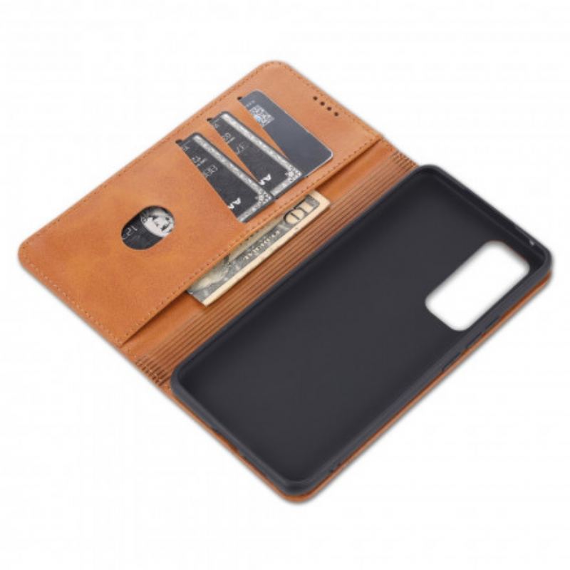 Capa De Celular Para Vivo X60 Pro Flip Estilo De Couro Azns