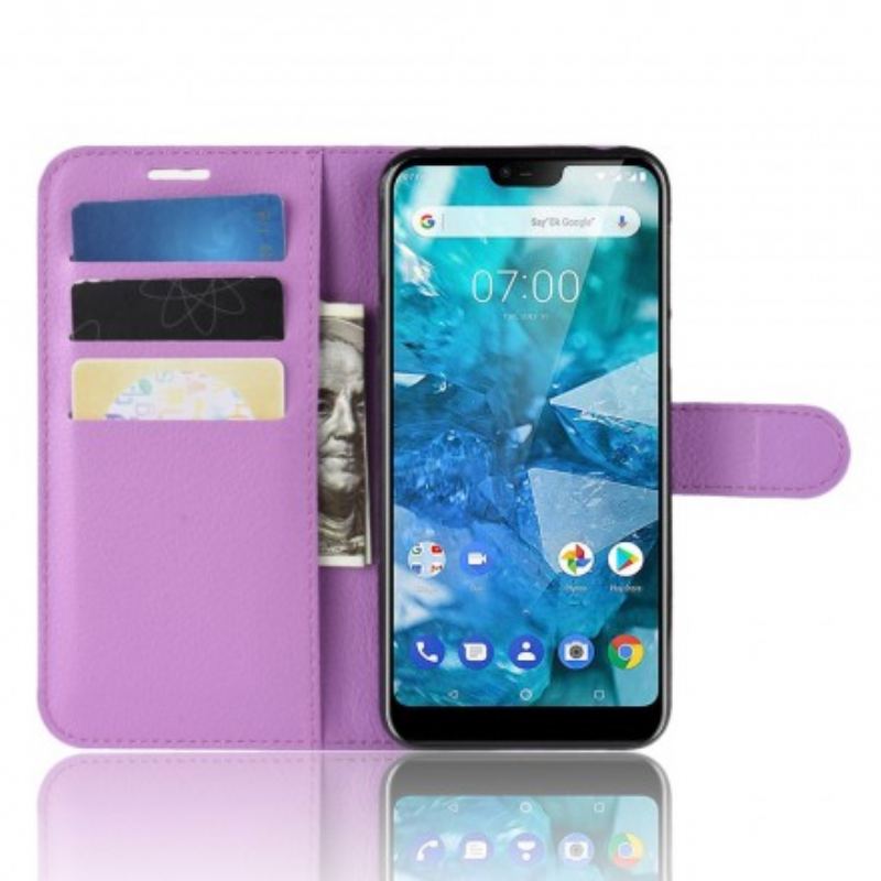 Capa De Couro Para Nokia 7.1 Clássico