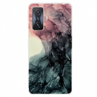 Capa De Celular Para Poco F4 GT Mármore Aquarela