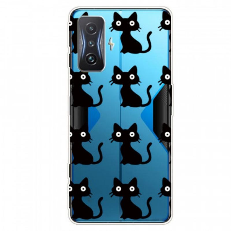 Capa Para Poco F4 GT Gatos Sem Costura