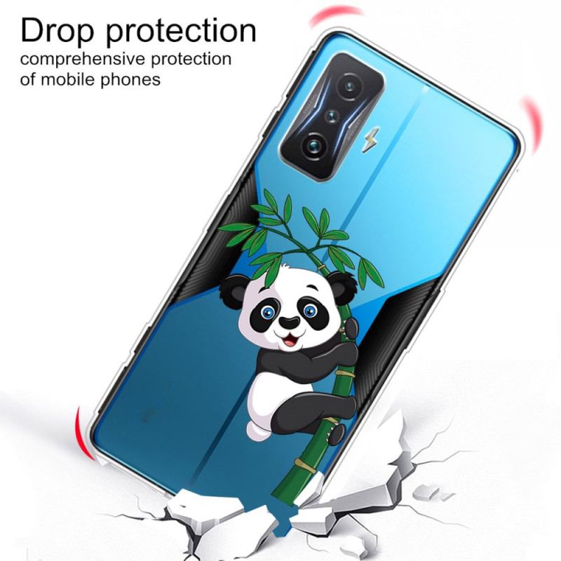 Capa Para Poco F4 GT Panda Em Seu Bambu