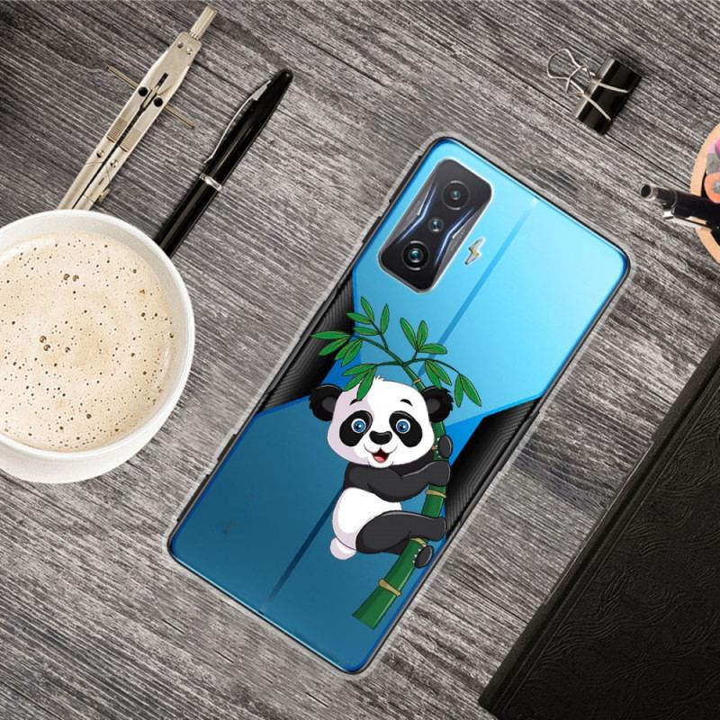 Capa Para Poco F4 GT Panda Em Seu Bambu