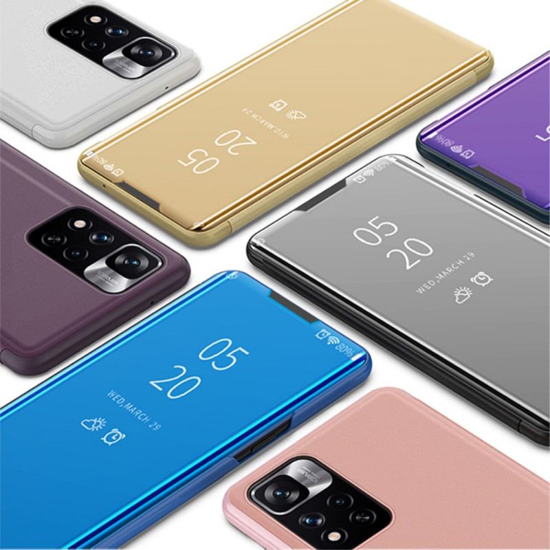 Capa De Celular Para Xiaomi Redmi Note 11 Pro Plus 5G Espelho E Couro Sintético