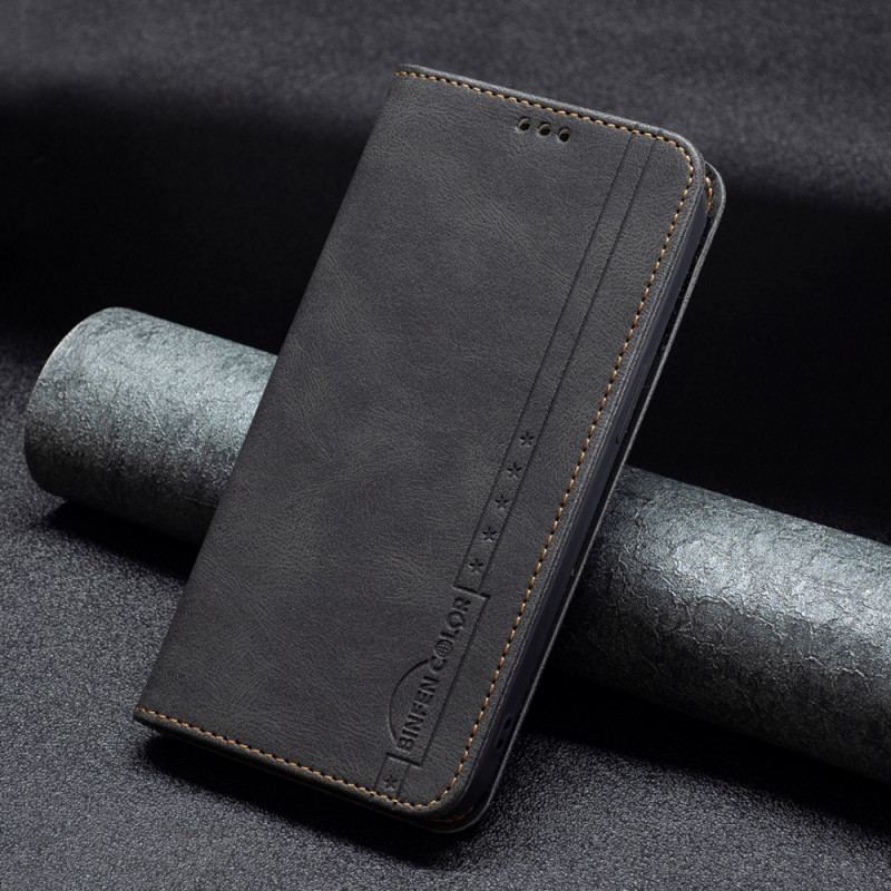 Capa De Celular Para Xiaomi Redmi Note 11 Pro Plus 5G Flip Costura Rfid Binfen Color