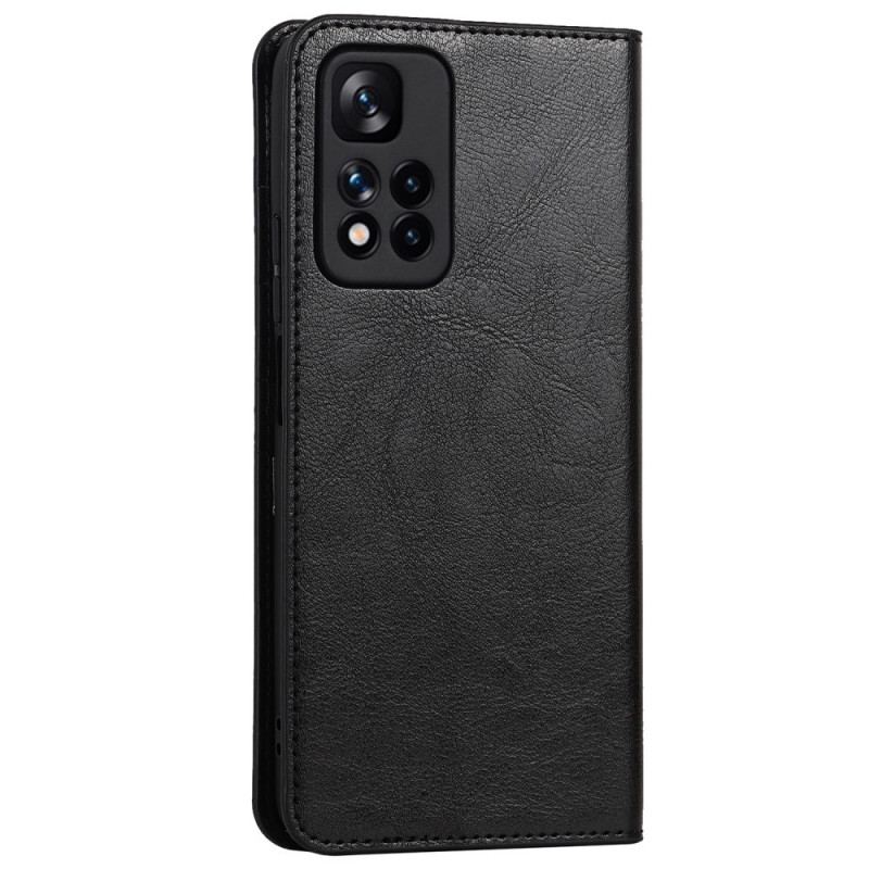 Capa De Celular Para Xiaomi Redmi Note 11 Pro Plus 5G Flip Couro Legitimo