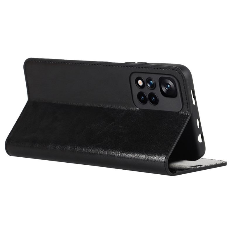 Capa De Celular Para Xiaomi Redmi Note 11 Pro Plus 5G Flip Couro Legitimo