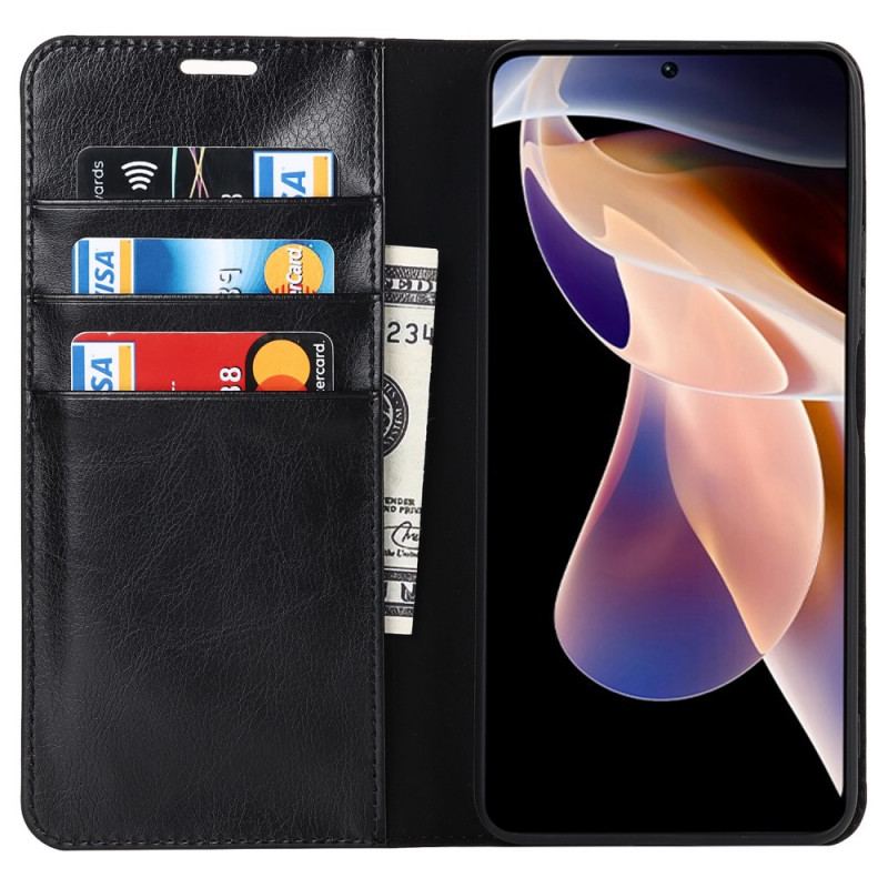 Capa De Celular Para Xiaomi Redmi Note 11 Pro Plus 5G Flip Couro Legitimo