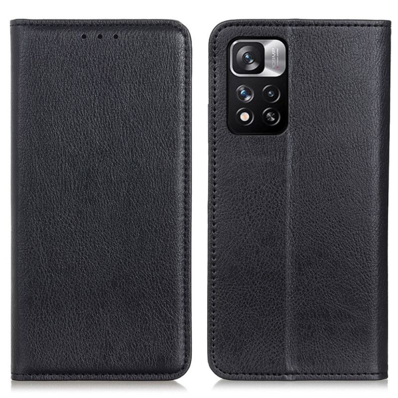 Capa De Celular Para Xiaomi Redmi Note 11 Pro Plus 5G Flip Couro Rachado Fosco