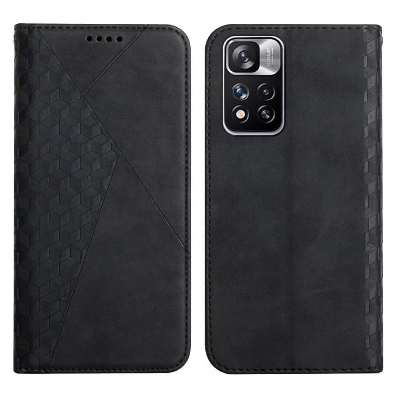 Capa De Celular Para Xiaomi Redmi Note 11 Pro Plus 5G Flip Padrão 3d De Efeito De Couro