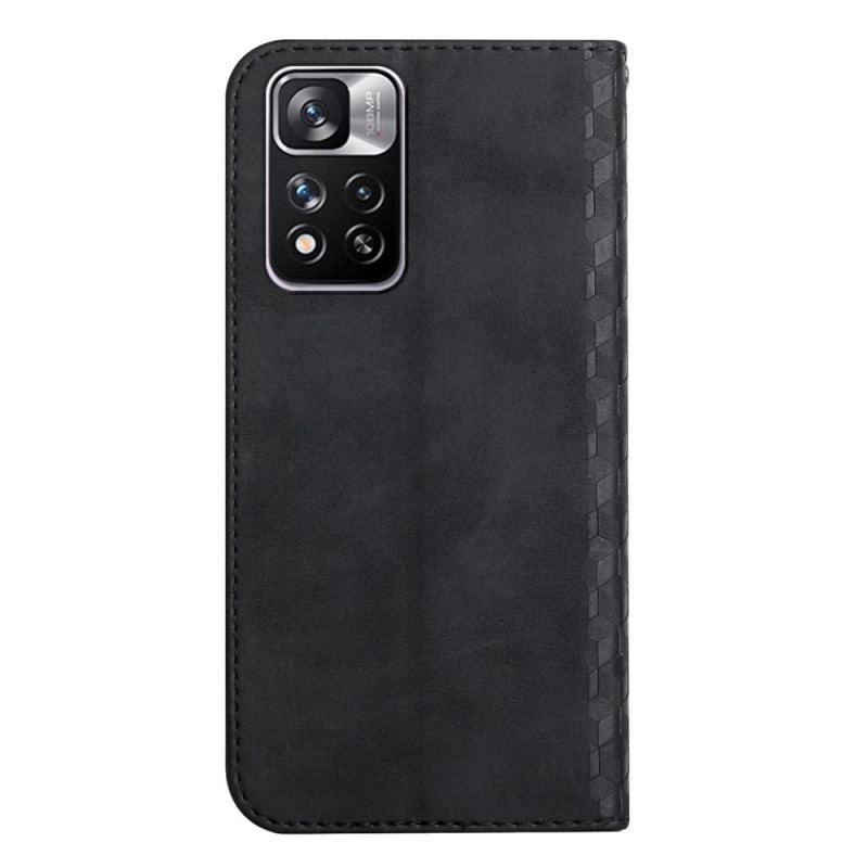 Capa De Celular Para Xiaomi Redmi Note 11 Pro Plus 5G Flip Padrão 3d De Efeito De Couro