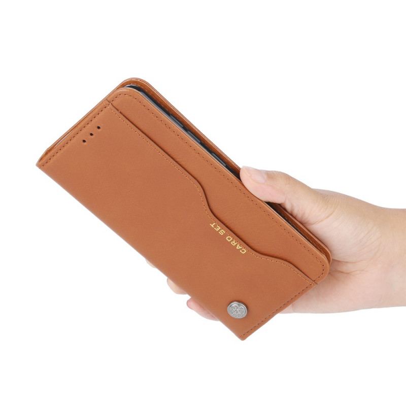 Capa De Celular Para Xiaomi Redmi Note 11 Pro Plus 5G Flip Titular De Cartão De Couro Sintético