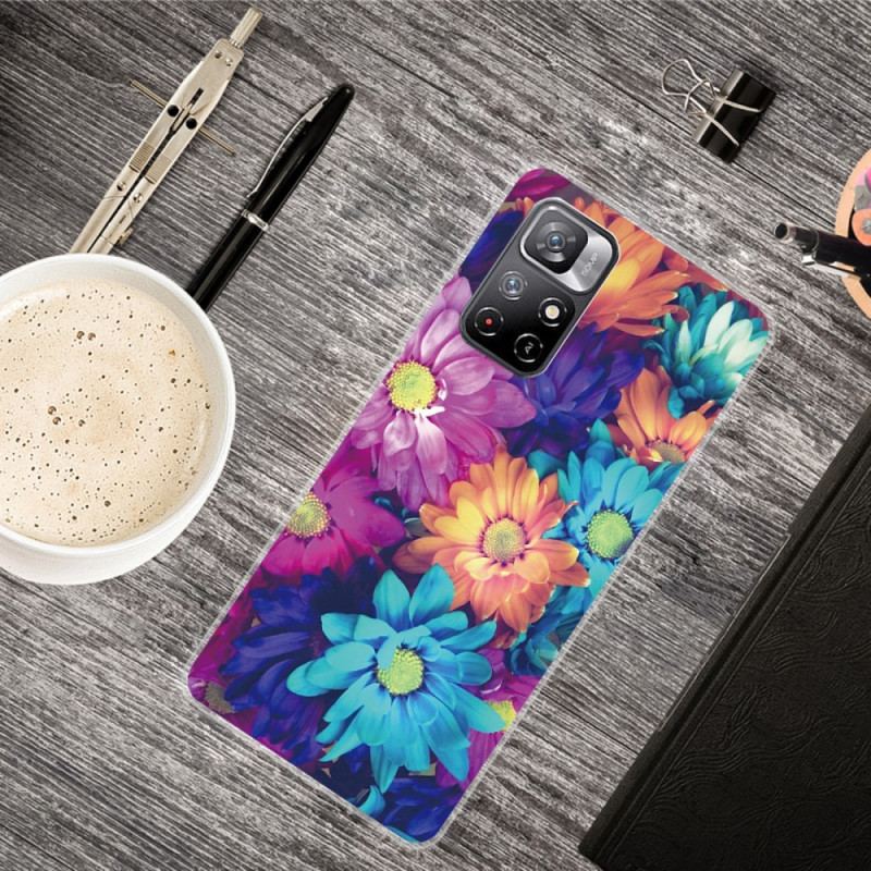 Capa De Celular Para Xiaomi Redmi Note 11 Pro Plus 5G Flores Flexíveis