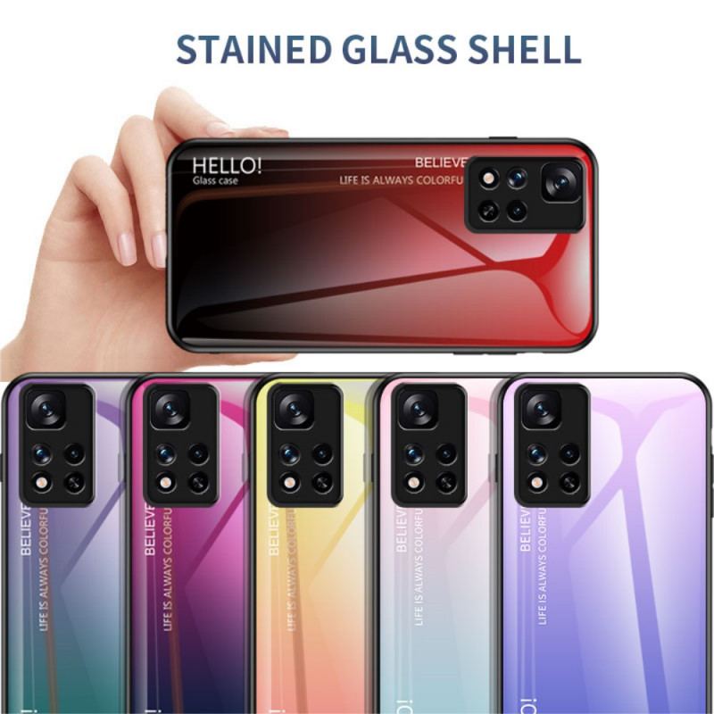 Capa De Celular Para Xiaomi Redmi Note 11 Pro Plus 5G Olá Vidro Temperado