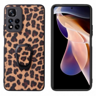 Capa De Celular Para Xiaomi Redmi Note 11 Pro Plus 5G Suporte De Anel Estilo Leopardo