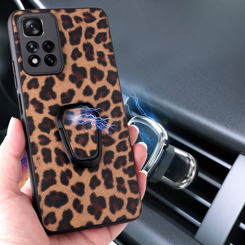 Capa De Celular Para Xiaomi Redmi Note 11 Pro Plus 5G Suporte De Anel Estilo Leopardo